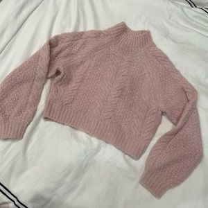 COPY - SUNDAY BEST / ARITZIA - Mock neck Melly sweater in Pink - Size S